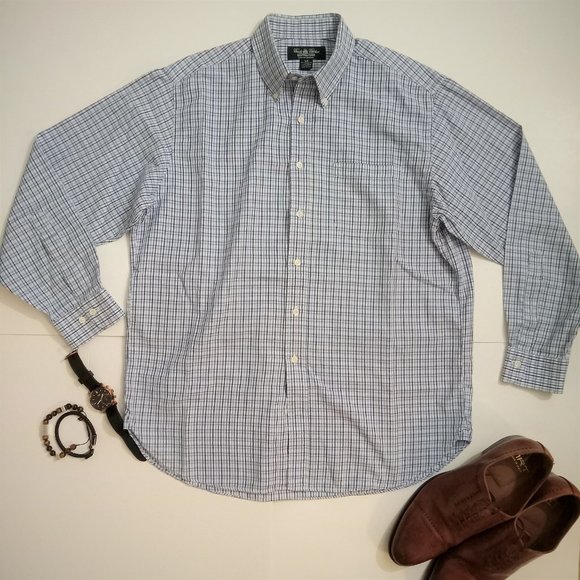 Big&tall Brooks Brothers country club friday shirt sz L/R - Picture 1 of 5